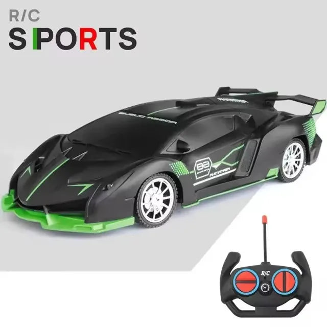 Voiture RC 2.4G 4CH Télécommandée 1:18 avec Lumières LED Voitures de Sport Haute Vitesse Véhicule de Drift Radiocommandé Jouet pour Garçons et Filles