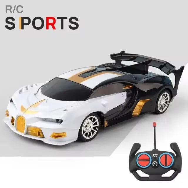 Voiture RC 2.4G 4CH Télécommandée 1:18 avec Lumières LED Voitures de Sport Haute Vitesse Véhicule de Drift Radiocommandé Jouet pour Garçons et Filles