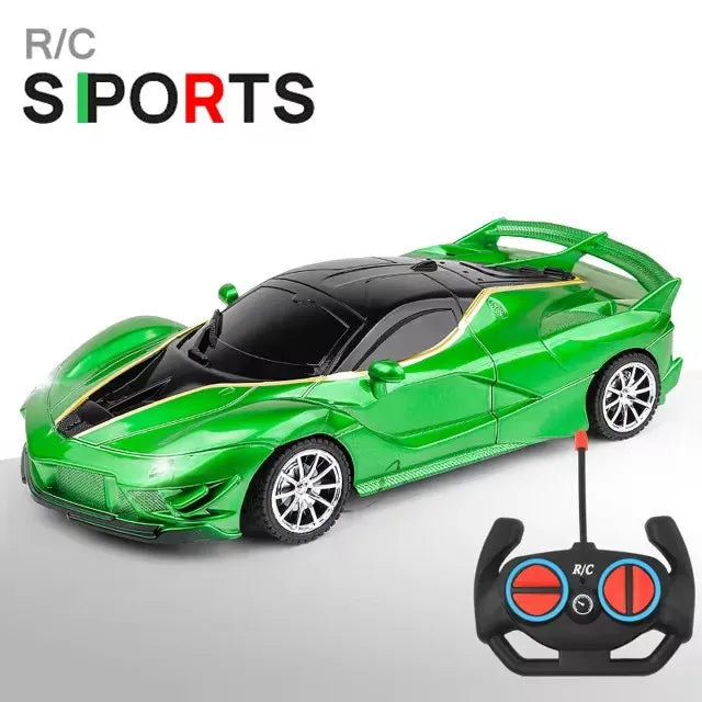 Voiture RC 2.4G 4CH Télécommandée 1:18 avec Lumières LED Voitures de Sport Haute Vitesse Véhicule de Drift Radiocommandé Jouet pour Garçons et Filles