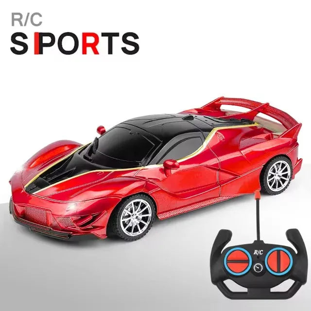 Voiture RC 2.4G 4CH Télécommandée 1:18 avec Lumières LED Voitures de Sport Haute Vitesse Véhicule de Drift Radiocommandé Jouet pour Garçons et Filles