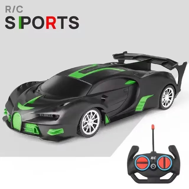 Voiture RC 2.4G 4CH Télécommandée 1:18 avec Lumières LED Voitures de Sport Haute Vitesse Véhicule de Drift Radiocommandé Jouet pour Garçons et Filles