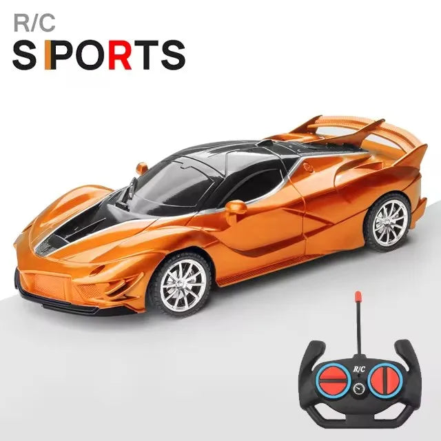 Voiture RC 2.4G 4CH Télécommandée 1:18 avec Lumières LED Voitures de Sport Haute Vitesse Véhicule de Drift Radiocommandé Jouet pour Garçons et Filles