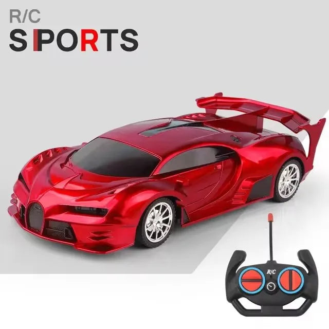 Voiture RC 2.4G 4CH Télécommandée 1:18 avec Lumières LED Voitures de Sport Haute Vitesse Véhicule de Drift Radiocommandé Jouet pour Garçons et Filles