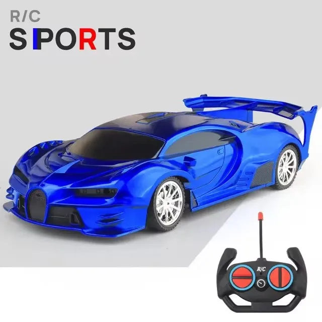 Voiture RC 2.4G 4CH Télécommandée 1:18 avec Lumières LED Voitures de Sport Haute Vitesse Véhicule de Drift Radiocommandé Jouet pour Garçons et Filles