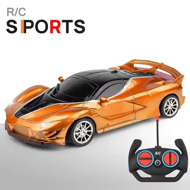 Voiture RC 2.4G 4CH Télécommandée 1:18 avec Lumières LED Voitures de Sport Haute Vitesse Véhicule de Drift Radiocommandé Jouet pour Garçons et Filles