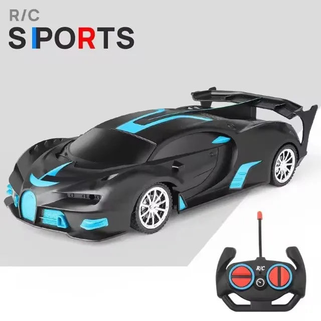 Voiture RC 2.4G 4CH Télécommandée 1:18 avec Lumières LED Voitures de Sport Haute Vitesse Véhicule de Drift Radiocommandé Jouet pour Garçons et Filles