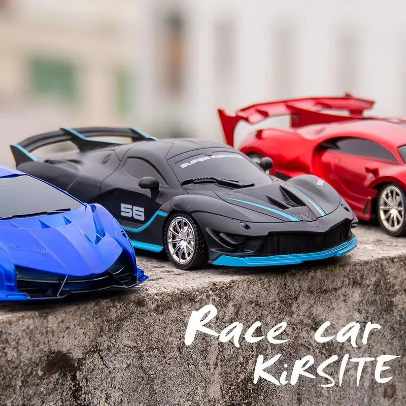 Voiture RC 2.4G 4CH Télécommandée 1:18 avec Lumières LED Voitures de Sport Haute Vitesse Véhicule de Drift Radiocommandé Jouet pour Garçons et Filles