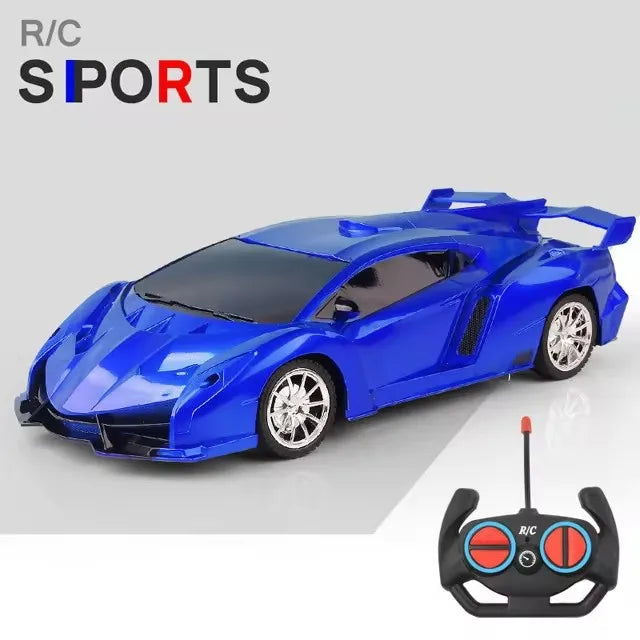 Voiture RC 2.4G 4CH Télécommandée 1:18 avec Lumières LED Voitures de Sport Haute Vitesse Véhicule de Drift Radiocommandé Jouet pour Garçons et Filles