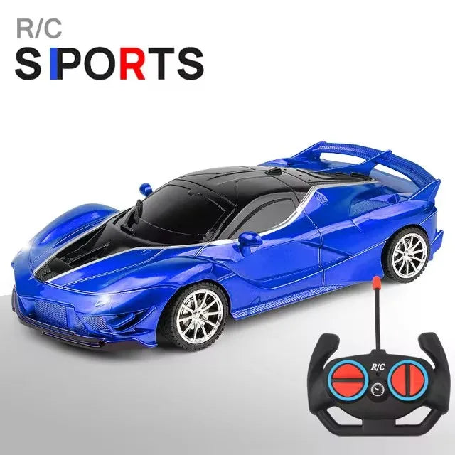 Voiture RC 2.4G 4CH Télécommandée 1:18 avec Lumières LED Voitures de Sport Haute Vitesse Véhicule de Drift Radiocommandé Jouet pour Garçons et Filles