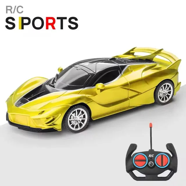 Voiture RC 2.4G 4CH Télécommandée 1:18 avec Lumières LED Voitures de Sport Haute Vitesse Véhicule de Drift Radiocommandé Jouet pour Garçons et Filles