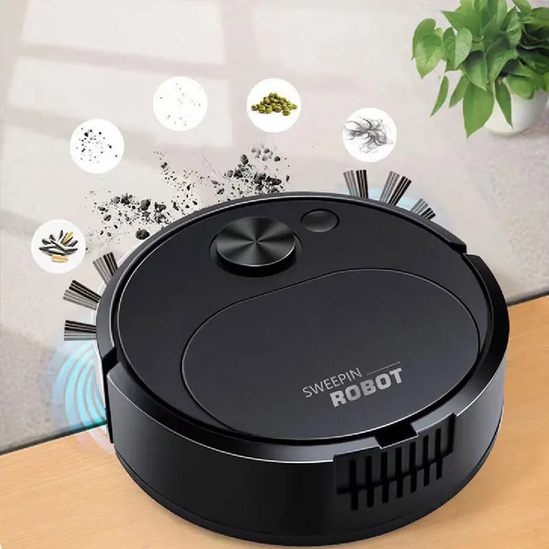 NOUVEAU Aspirateur Robot Balayeur USB 3 en 1 Intelligent Sans Fil 1500Pa avec Fonction Mop pour Maison et Bureau