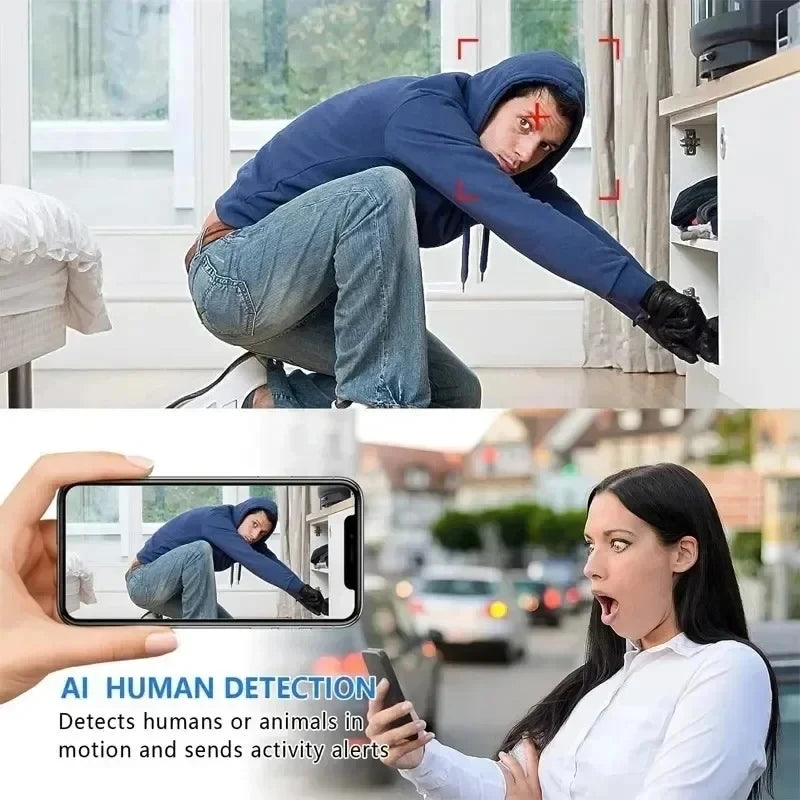 Nouvelle caméra de surveillance sans fil X5Mini Vision nocturne 1080P Légère, claire et portable Détection de mouvement Qualité supérieure