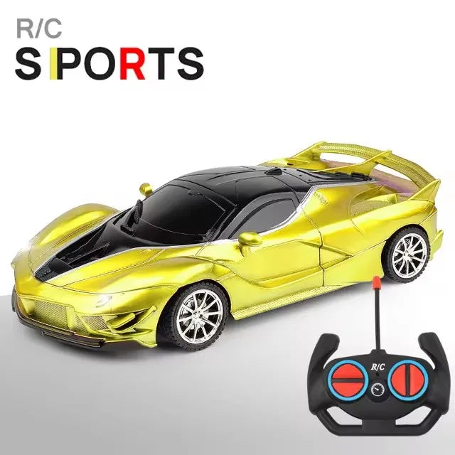 Voiture RC 2.4G 4CH Télécommandée 1:18 avec Lumières LED Voitures de Sport Haute Vitesse Véhicule de Drift Radiocommandé Jouet pour Garçons et Filles